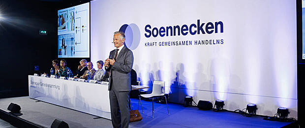 Soennecken-Vorstandssprecher Dr. Benedikt Erdmann bei der Generalversammlung im vergangenen Jahr.