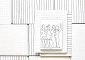 Verspielte, handschriftliche Designs: Die Notizbücher „LINES“, „DOTS“ und „FRIENDS“ von nuuna und Myriam Beltz. (Bild: nuuna by brandbook)