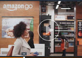Amazon testet in Seattle einen Shop ohne Kassen – im Hintergrund sind zahlreiche Sensoren und ein lernender Algorithmus am Werk. (Standbild aus dem YouTube-Video von Amazon Go)