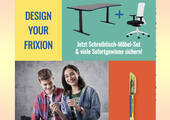 Bei der Schulstart-Aktion "Design Your FriXion" von Pilot gibt es ein individuelles Schreibtisch-Möbelset im Wert von 500 Euro als Hauptgewinn. (Bild: Screenshot www.pilotpen.de)