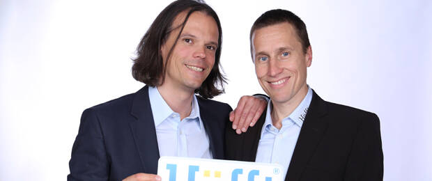Zwei Schulfreunde auf Erfolgskurs: die Häfft-Gründer und -Macher Andy Reiter (links) und Stefan Klingberg. (Bild: Häfft-Verlag)