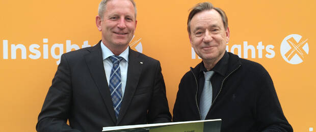 Bernd Horenkamp, Ek-Vorstand mit Jürgen Lihs, EK-Abteilungsleiter PBS in Nürnberg