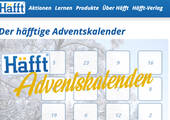 Seit über 30 Jahren unterstützt der Häfft-Verlag Schüler dabei, ihren Schulalltag gut gelaunt zu koordinieren. Nun soll auch wieder der Online-Adventskalender in der Vorweihnachtszeit Freude verbreiten. (Screenshot: haefft-verlag.de)