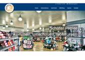 Screenshot der Website von Schäfer Papier
