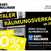 Das Fachhandelsunternehmen schließt seine Pforten im stationären Handel mit einem großen Räumungsverkauf in München. (Bild: Screenshot Kaut-Bullinger-Newsletter)