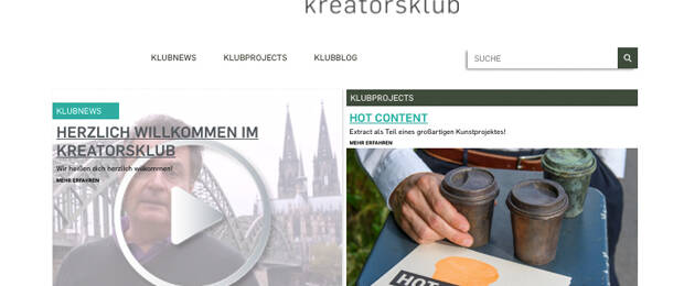 Die neue Online-Dialog-Plattform von Römerturm soll zum Austausch und Netzwerken für die Kreativ-Community zur Verfügung stehen. (Bild: Screenshot kreatorsklub.de)