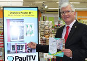 Überzeugt von den Möglichkeiten mit "PaulTV": Hofmann + Zeiher-Geschäftsführer Matthias Zeiher auf der Hausmesse.