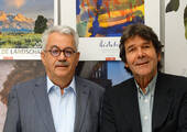 Auf einer Wellenlänge: Athesia Kalenderverlag-Geschäftsführer Jürgen Horbach (links) und Eiland Verlag-Geschäftsführer Frank Rosemann