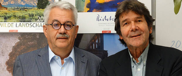 Auf einer Wellenlänge: Athesia Kalenderverlag-Geschäftsführer Jürgen Horbach (links) und Eiland Verlag-Geschäftsführer Frank Rosemann