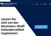 Neu strukturiert: Unter dem Dach der Neumann Verlage GmbH & Co. KG werden die bisher getrennten Handelsmarken des Kalender-Herstellers ab 2021 zusammengeführt. (Bild: Screenshot neumann-wolff.de)