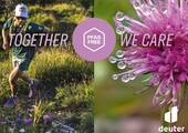 Mt dem Slogan „together we care“ möchte deuter seinen Einsatz für die Umwelt ausdrücken. Bild: deuter