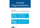 Das von der IHK Offenbach für die hessischen Einzelhändler zur Verfügung gestellte Plakat mit Hygieneregeln für den täglichen Geschäftsbetrieb (Bild: IHK Offenbach)