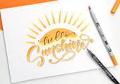 Mit dem neuen "Sunny Lettering Set" von Tombow können Handlettering-Fans ihr Können erweitern.