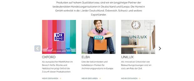 Website von Hamelin: Mit der Übernahme von CoLibri wird das Markenportfolio ausgebaut. (Bild: Screenshot Website)